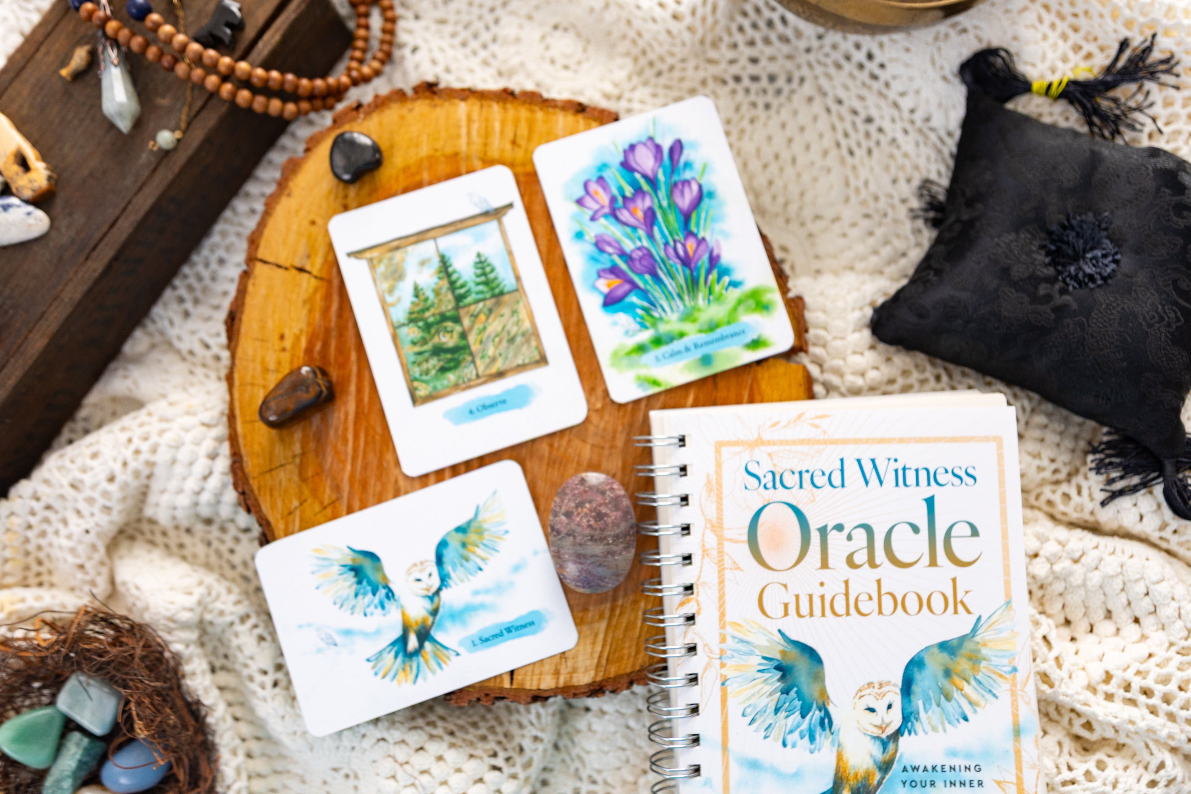 Deluxe Box Set: The Sacred Witness Oracle Guidebook and Deck