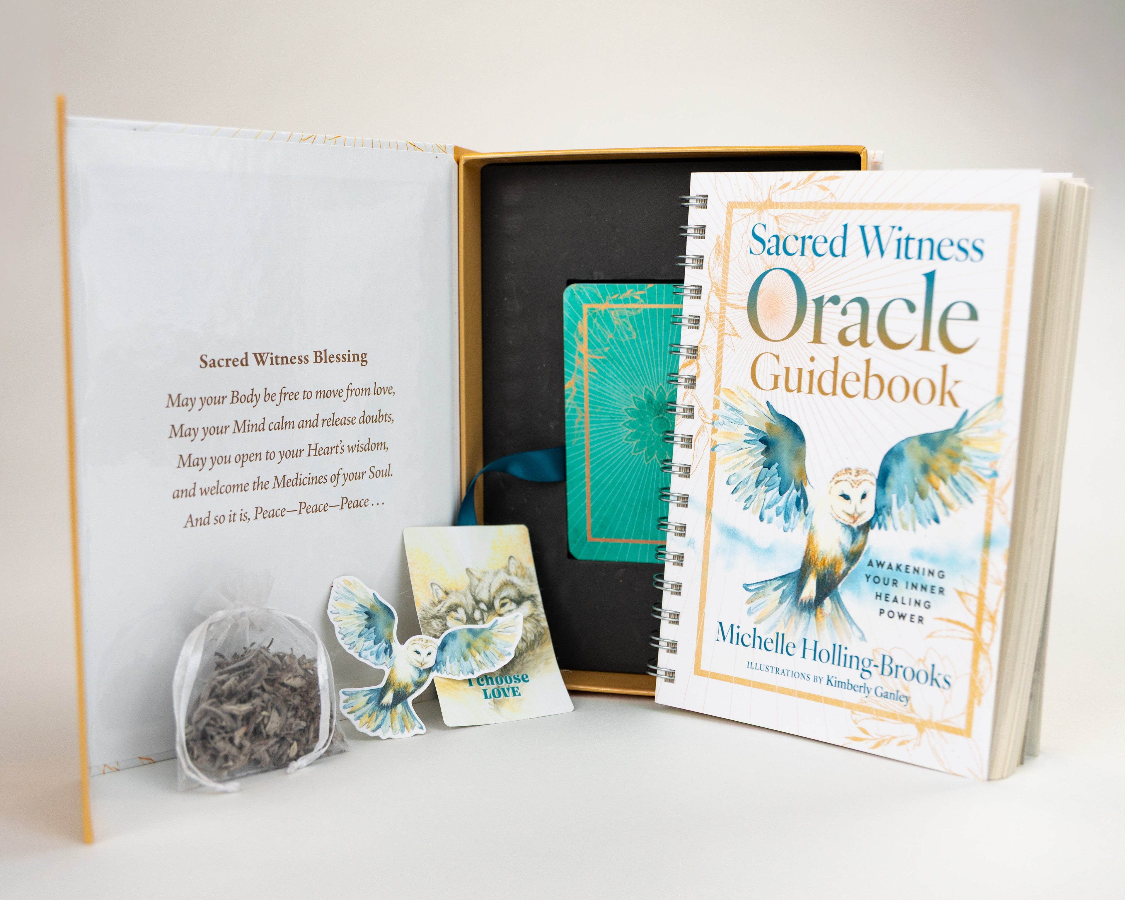 Deluxe Box Set: The Sacred Witness Oracle Guidebook and Deck